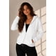 thumbnail image 1 of Poleron Con Cierre De 500g Canguro Basico 70/30 Unisex L-xl Blanco Lisa, 1 of 3