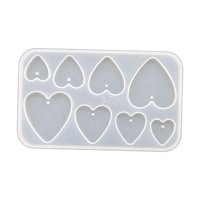 Bothyi - Pendientes Colgantes Molde Diy Resina Epoxi Para Suministros De Fiesta Manualidades Decoración Del Hogar Corazón