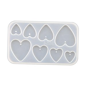 Bothyi - Pendientes Colgantes Molde Diy Resina Epoxi Para Suministros De Fiesta Manualidades Decoración Del Hogar Corazón