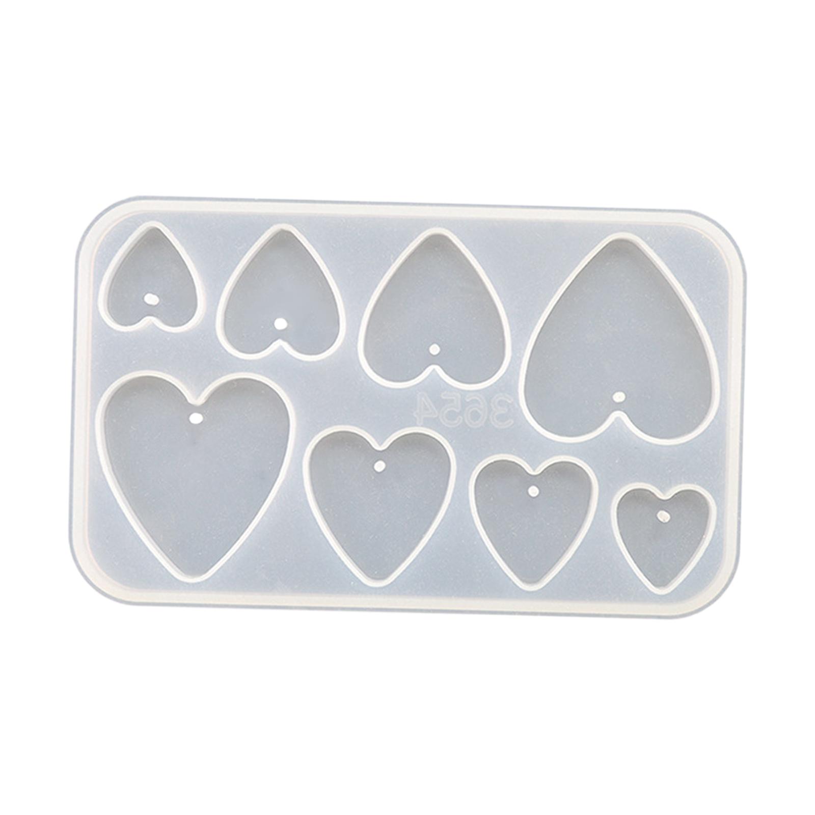 Bothyi - Pendientes Colgantes Molde Diy Resina Epoxi Para Suministros De Fiesta Manualidades Decoración Del Hogar Corazón