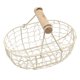 thumbnail image 2 of Canasta De Metal Organizador De Almacenamiento Cesta Frutas Verduras Cesta Para Servir Beige, 2 of 5