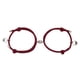 thumbnail image 2 of Amantes Pulsera A Juego Pulsera Trenzada Distancia Magnética Rojo B, 2 of 5