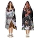 thumbnail image 3 of Vinícius Júnior Manta Capa con Capucha Anti-Bolitas, Manta de Lana Ártica Suave, Manta Portátil de Felpa Ligera y Lujosa, Poncho para Siesta en Casa y Oficina,100*130cm, 3 of 6