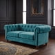 thumbnail image 4 of Sofa Florencia 2C Tela Velvet Turquesa, 4 of 6