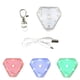thumbnail image 1 of 2pcs recargable collar luz - mosquetín llavero clip con luz led - clip color-cambiando luz para collares de perros, 1 of 3
