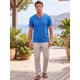 thumbnail image 2 of Camiseta de Gofre de Manga Corta para Hombre INSPIRE CHIC Camisetas Ligeras de Verano M Azul Real, 2 of 5