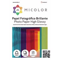 Micolor - Papel Fotografico Brillante A4 135 G 100 Hojas