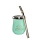 thumbnail image 1 of Mate Copihue Grande Verde Agua Con Bombilla, 1 of 2