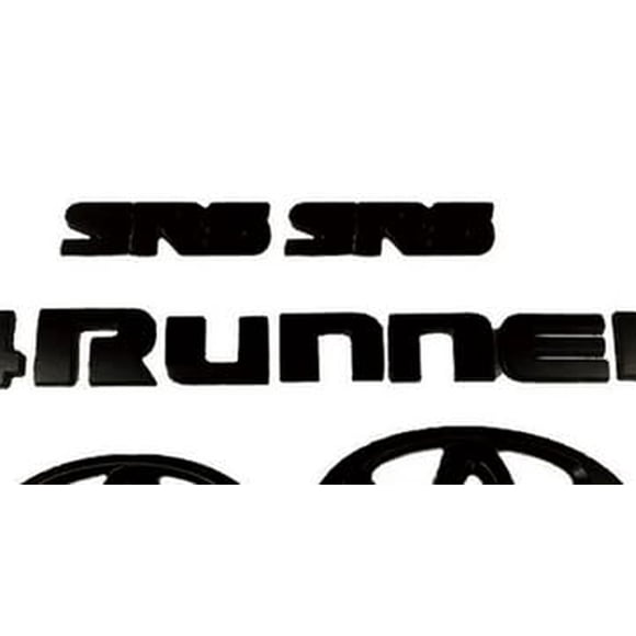 Emblema AJSDFGSH 4-Runner Overlay 2010‑2024 – Juego de 5 piezas negro