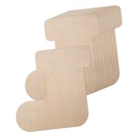 Bothyi - 12 Piezas De Medias Navideñas De Madera Sin Terminar, Decoración En Blanco Para Colgar Diy