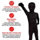 thumbnail image 3 of Disfraz Morphsuits para niños, traje negro para Halloween, talla grande, 3 of 5