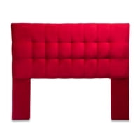 Dgb - Respaldo Cama 2 Plazas Felpa Rojo Alicante Cp