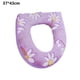 thumbnail image 2 of Asiento de inodoro universal floral para mantener su inodoro cálido y cómodo, asiento de inodoro cálido, 2 of 5