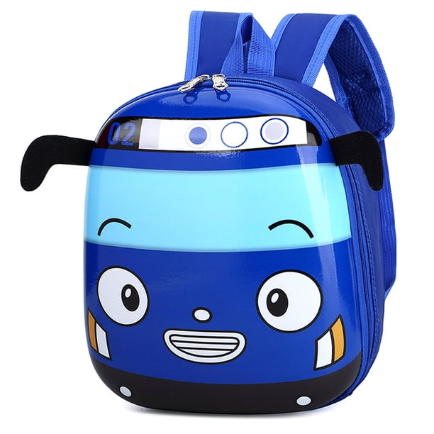 3D Cartoon Bus Daycare Bags Cute Kindergarten Children School Bag Small Travel Backpack for Boys Girls Go for An Outing