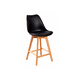 thumbnail image 1 of Taburete Tulip Wood Acolchado 66cm - Negro, 1 of 3