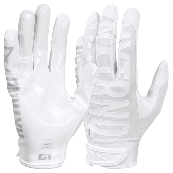Guantes de fútbol americano NXT NXTRND G1 Pro blanco talla pequeña
