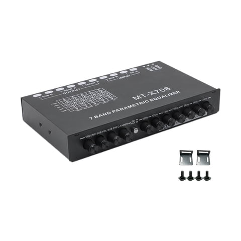 Bothyi - Ecualizador De 7 Bandas Chip Dsp Entradas Cd Aux Amplificador Cruzado De Salida De Subwoofer