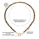 thumbnail image 2 of Collar gargantilla ojo de tigre 6mm chapado en oro 18k Terranova, 2 of 3