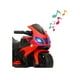 thumbnail image 4 of Moto Eléctrica Deportiva con Tres Ruedas Infantil Roja, 4 of 7