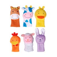 Titere De Tela Para Dedos Animales De Granja Dactic 6Ud