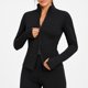 thumbnail image 4 of Chaqueta Deportiva Larga Spandex Elástico Tallas S-M-L Negro, 4 of 7