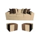 thumbnail image 2 of Sofa +2 Puff Benjamin Beige cafe, 2 of 4