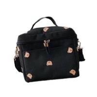 Magideal - Bolsa De Pañales Para Bebés, Bolsa Organizadora De Pañales Portátil, Multifunción, Elegante Bolsa De Lona Ligera, Bolsa Para Cochecito De Bebé Para , Negro