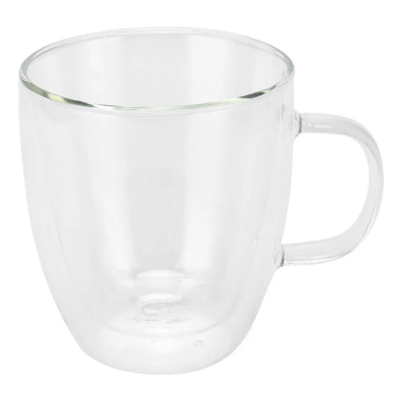 Tazas De Cafe Doble Pared, Transparente De Vidrio 280 Ml