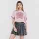 thumbnail image 2 of Polera Mujer Fun Manga Corta Crop Rosa Corona, 2 of 5