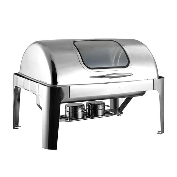 Chafing Dish Tapa Roll Top Gn 1/1 Con Ventana
