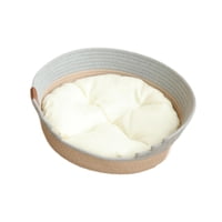 Magideal - Cama De Mimbre Para , Almohadilla Acogedora Incluida , S S