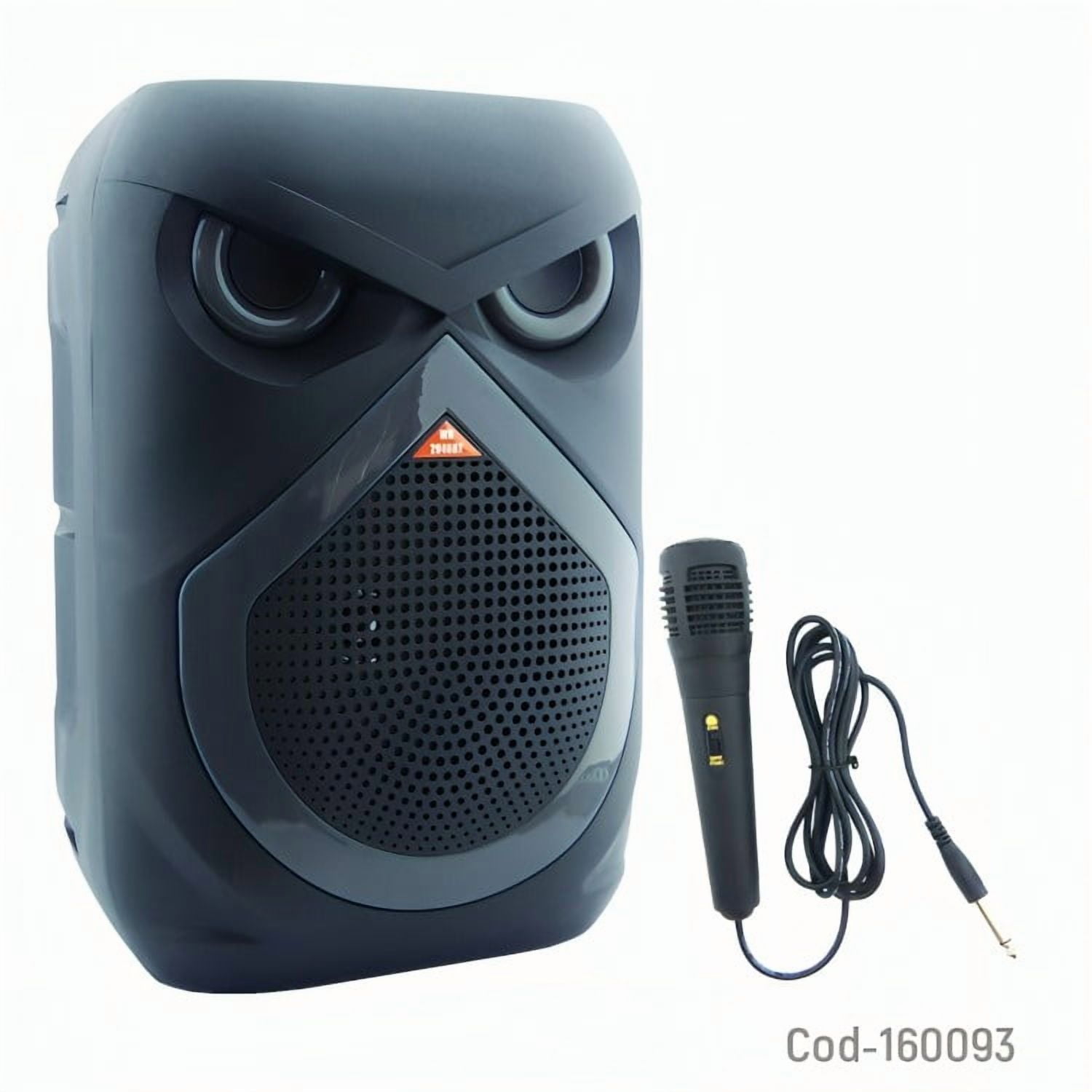 Genérico - Parlante Karaoke Recargable Portable Bt 8 Pulg Luz Rgb