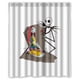 thumbnail image 1 of Cortina de ducha de Jack Skellington de Pesadilla antes de Navidad, juego de cortina de baño con ganchos, tamaño 60 x 72 pulgadas, 1 of 3