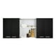 thumbnail image 4 of Mueble Superior De Cocina 6 Puertas 150x60x31,5 Cm Negro Y Blanco, 4 of 12