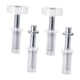 thumbnail image 2 of Kit De Herrajes Para Puertas Plegables Con Pivote Superior Y Rueda Guía Para Tiendas, Oficinas Y Armarios, 4 Piezas, 2 of 5