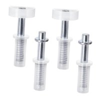 Magideal - Herrajes Para Puertas Plegables Con Pivote Y Rueda Guía, Fáciles De Usar, Versátiles, Para Puertas Corredizas, Ideal Para Guardarropas, Tiendas, Lavan 4 Piezas