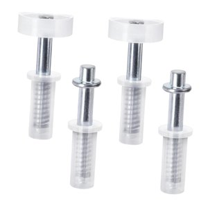 Magideal - Herrajes Para Puertas Plegables Con Pivote Y Rueda Guía, Fáciles De Usar, Versátiles, Para Puertas Corredizas, Ideal Para Guardarropas, Tiendas, Lavan 4 Piezas