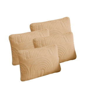 Genérico - Pack De 4 Fundas De Cojin Serie Arco 30X50 Cm Café