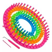 Baul De Ayun - Set 4 Telares Circulares Con Ganchillo Y Aguja