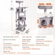 thumbnail image 4 of Cat Tree VEVOR de 63 pulgadas con 2 condominios para gatos, rascador, 4 of 9
