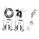 thumbnail image 1 of Kit De Frenos De Bicicleta Juego De Frenos De Bicicleta Prácticos De Metal Para Ciclismo Al Aire Libre Con Herramientas De Instalación, 1 of 3