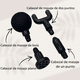 thumbnail image 2 of Pistola Masajeador Muscular Percusión Eléctrico +4 Cabezales, 2 of 7