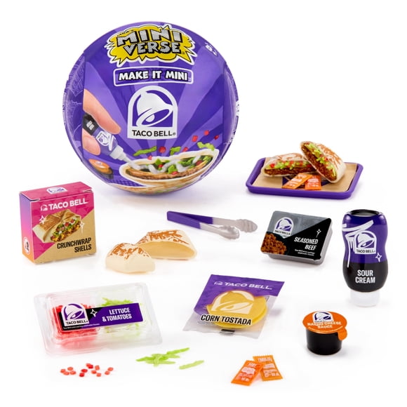 Mini coleccionable Taco Bell Make It Mini de MGA's Miniverse