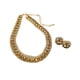thumbnail image 1 of Conjunto de collar y pendientes con diamantes cuadrados, moderno, de lujo, con cadena de clavícula, personalizado y de alta sensibilidad., 1 of 5