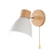 thumbnail image 5 of Aplique de luz de lámpara de pared Simple con interruptor de cable de tracción, accesorio de iluminación creativo para cocina, lectura, sala , Blanco, 5 of 5