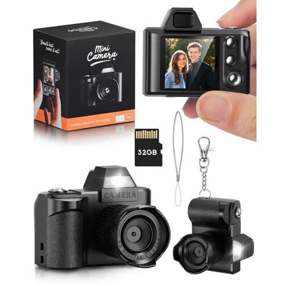 Mini cámara WZVZ MC7 48 MP 1080P HD con tarjeta SD de 32 GB