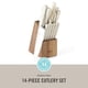 thumbnail image 2 of Juego de cuchillos Martha Stewart Eastwalk 14 piezas con bloque de acacia, 2 of 7