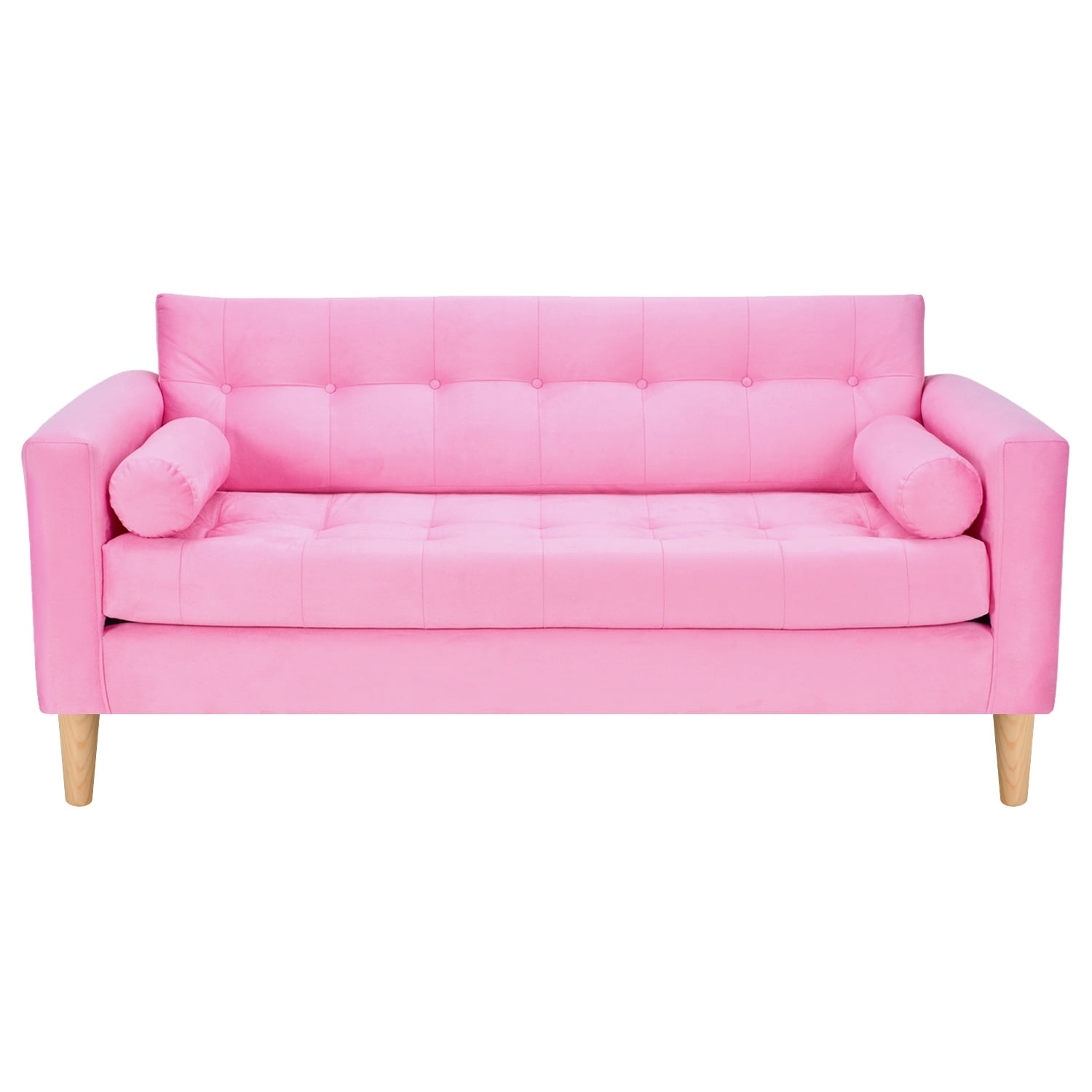 Bodevir - Sofa Retro 3c Felpa 05 Rosado