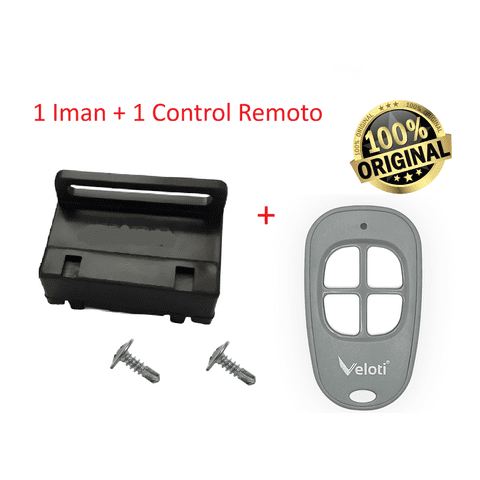 Veloti - 1 Iman Para Motor + 1 Control Remoto Porton