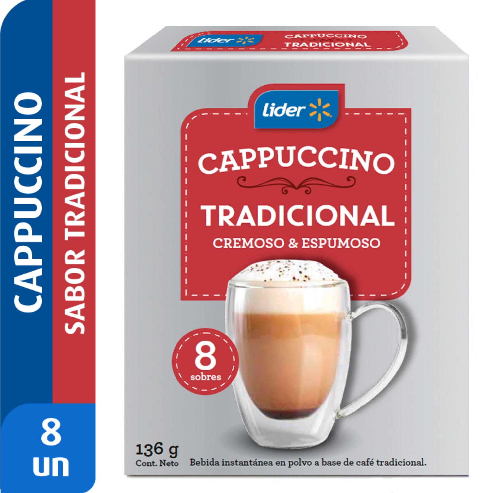 Café Cappuccino Tradicional 8 Un Caja 136 g Lider